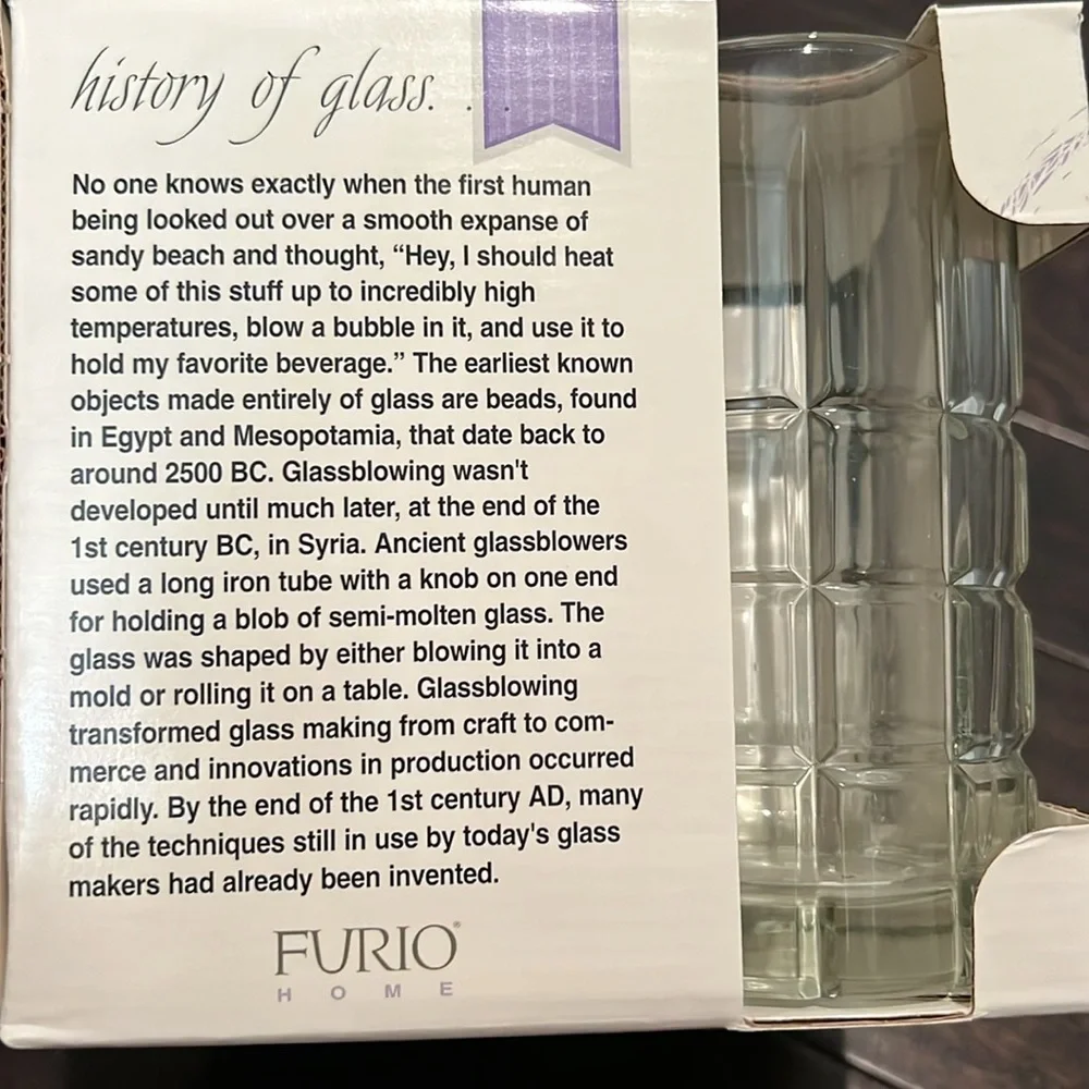 Furio vintage Tartan vintage beverage glasses NIB